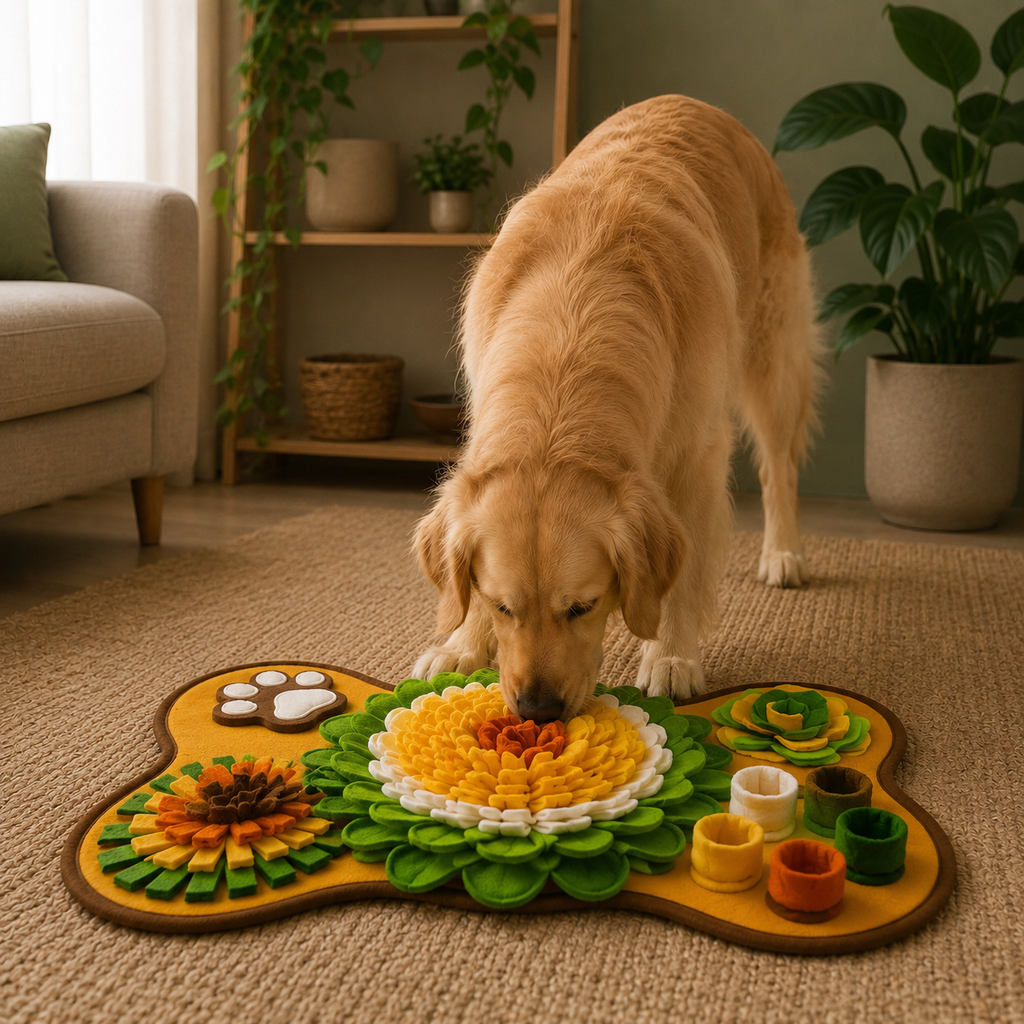 Tapete olfativo interativo para pets
